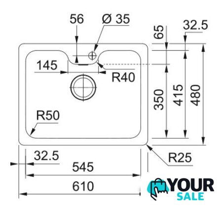 Кухонная мойка Franke Bell BCX 110-55 TL 122.0689.806 - Изображение №2 — Интернет-магазин Your Sale