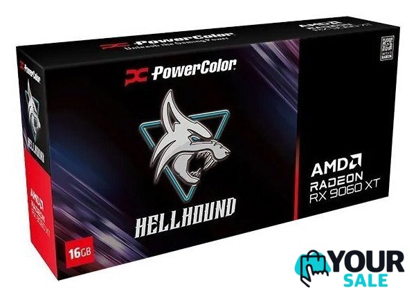 Видеокарта PowerColor Hellhound AMD Radeon RX 9060 XT 16GB GDDR6 RX9060XT 16G-L/OC - Изображение №7 — Интернет-магазин Your Sale