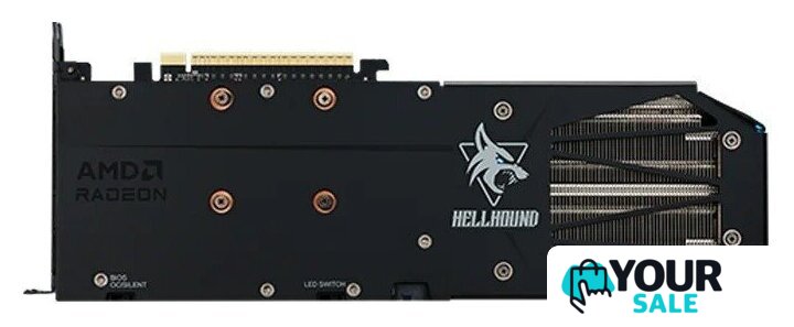 Видеокарта PowerColor Hellhound AMD Radeon RX 9060 XT 16GB GDDR6 RX9060XT 16G-L/OC - Изображение №3 — Интернет-магазин Your Sale