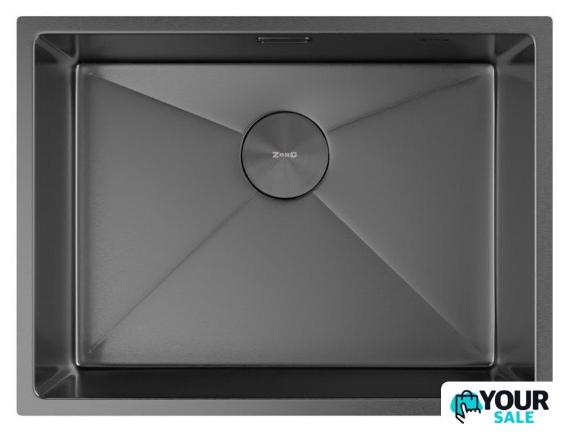 Кухонная мойка ZorG Zerox 59 U / IF PVD Gunblack - Изображение №3 — Интернет-магазин Your Sale