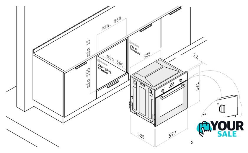 Газовый духовой шкаф Korting OGG 771 CFX - Изображение №4 — Интернет-магазин Your Sale