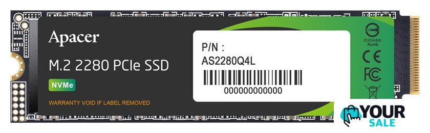 SSD Apacer AS2280Q4L 1TB AP1TBAS2280Q4L-1 - Изображение №1 — Интернет-магазин Your Sale