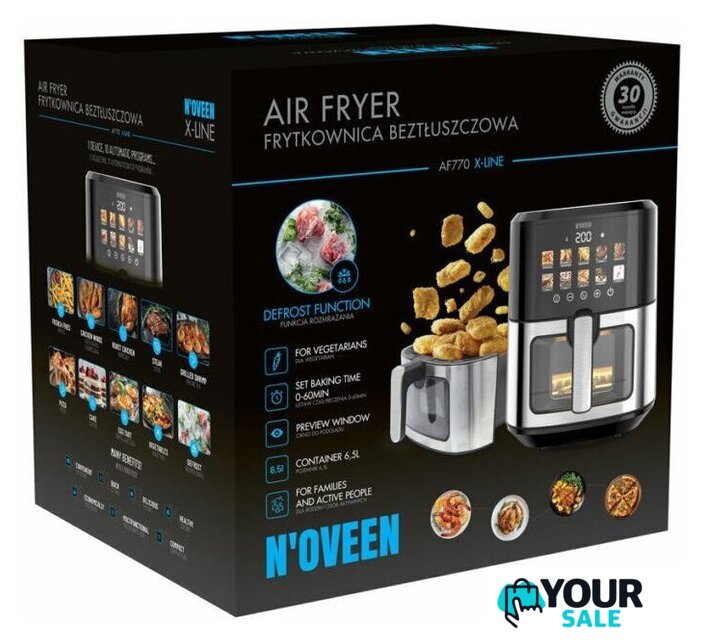 Аэрогриль (аэрофритюрница) Noveen AF770 X-Line - Изображение №17 — Интернет-магазин Your Sale