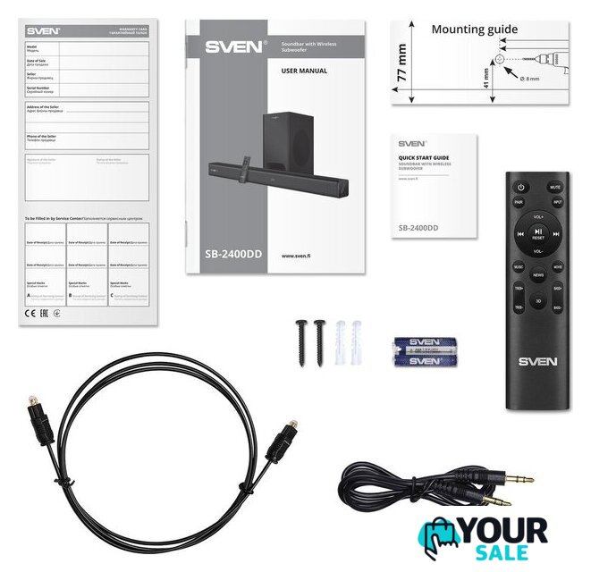Саундбар SVEN SB-2400DD - Изображение №13 — Интернет-магазин Your Sale