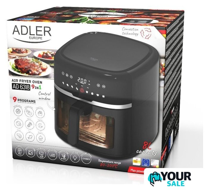 Аэрогриль (аэрофритюрница) Adler AD 6318 - Изображение №6 — Интернет-магазин Your Sale
