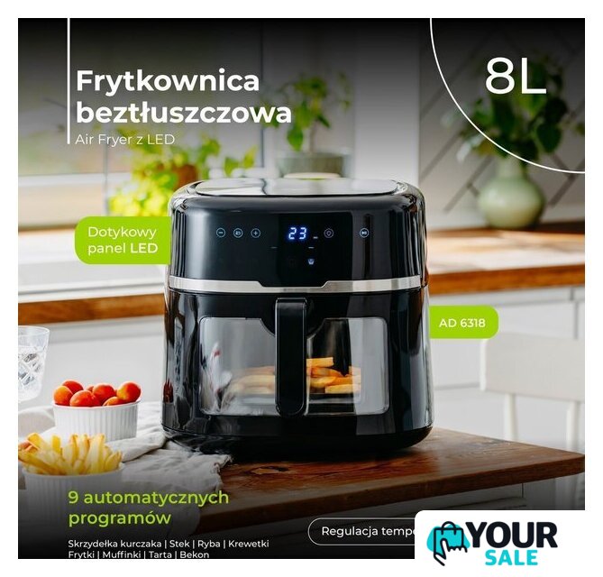 Аэрогриль (аэрофритюрница) Adler AD 6318 - Изображение №10 — Интернет-магазин Your Sale