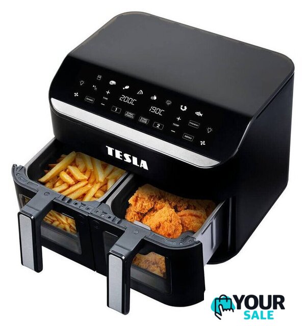 Аэрогриль (аэрофритюрница) Tesla Electronics DualZone Q460 XXL - Изображение №3 — Интернет-магазин Your Sale