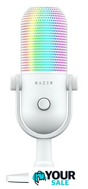 Проводной микрофон Razer Seiren V3 Chroma Mercury White - Изображение №1 — Интернет-магазин Your Sale