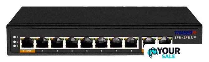 Неуправляемый коммутатор TRASSIR TR-NS1110-120-8PoE - Изображение №1 — Интернет-магазин Your Sale