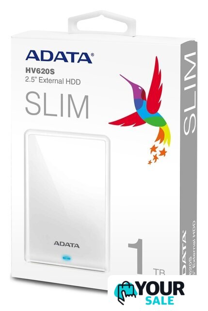 Внешний накопитель ADATA HV620S AHV620S-1TU31-CWH 1TB (белый) - Изображение №7 — Интернет-магазин Your Sale