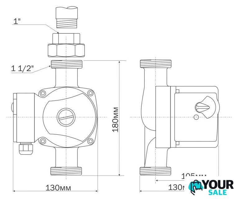 Циркуляционный насос Aquario AC 256-180 - Изображение №8 — Интернет-магазин Your Sale