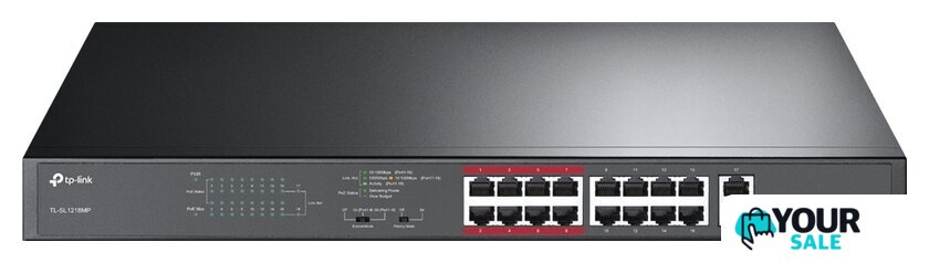 Неуправляемый коммутатор TP-Link TL-SL1218MP - Изображение №1 — Интернет-магазин Your Sale