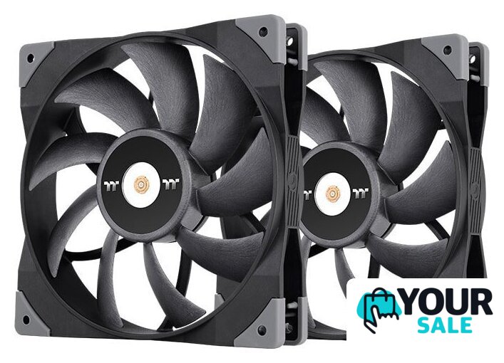 Комплект вентиляторов для корпуса Thermaltake ToughFan 14 2-Fan Pack CL-F085-PL14BL-A - Изображение №1 — Интернет-магазин Your Sale