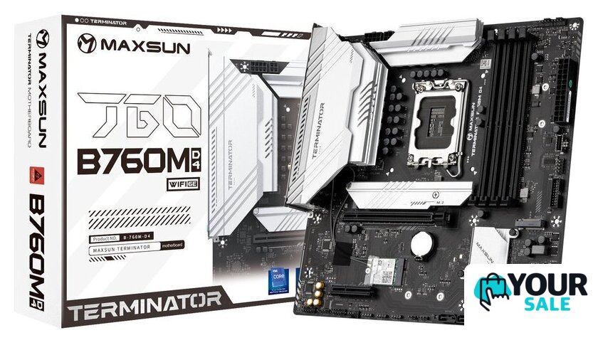 Материнская плата Maxsun Terminator B760M D4 WIFI6E - Изображение №2 — Интернет-магазин Your Sale