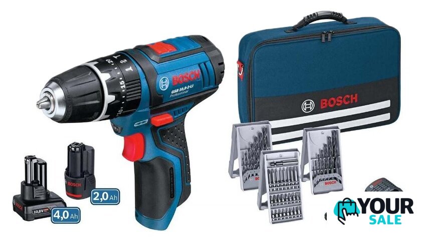 Дрель-шуруповерт Bosch GSR 12V-15 Professional 0615990G6L (с 2-мя АКБ) - Изображение №2 — Интернет-магазин Your Sale