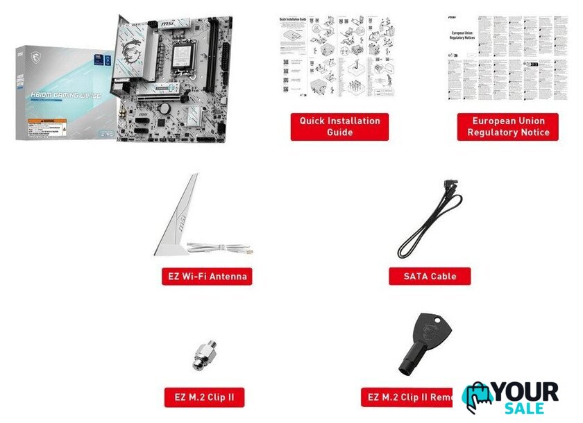 Материнская плата MSI H810M Gaming WiFi6E - Изображение №5 — Интернет-магазин Your Sale