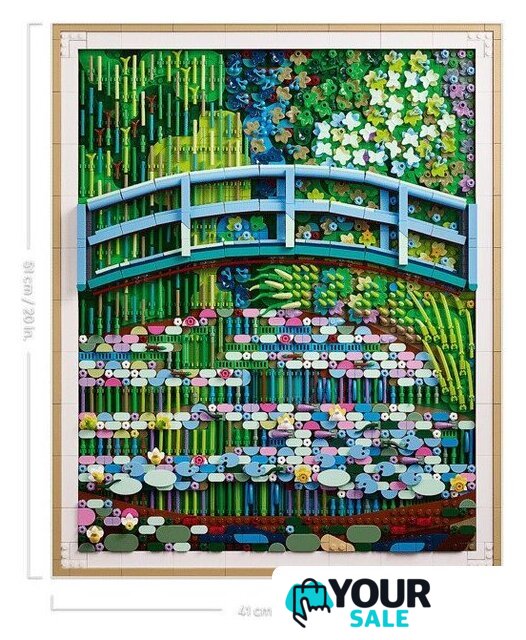 Конструктор LEGO Art 31220 Клод Моне — Мост через пруд с водяными лилиями - Изображение №7 — Интернет-магазин Your Sale