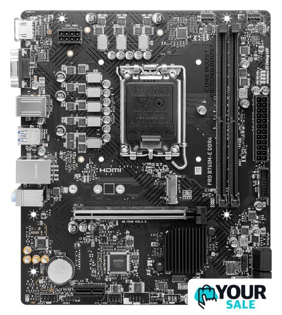 Материнская плата MSI Pro B760M-E DDR4 - Изображение №1 — Интернет-магазин Your Sale