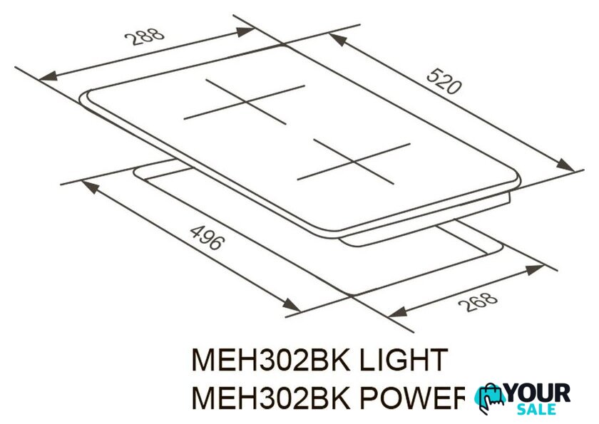 Варочная панель Meferi MEH302BK Power - Изображение №10 — Интернет-магазин Your Sale