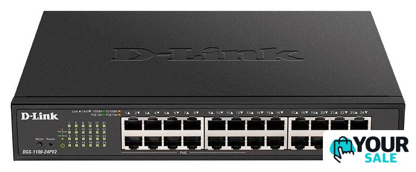Управляемый коммутатор 2-го уровня D-Link DGS-1100-24PV2/A1A - Изображение №1 — Интернет-магазин Your Sale
