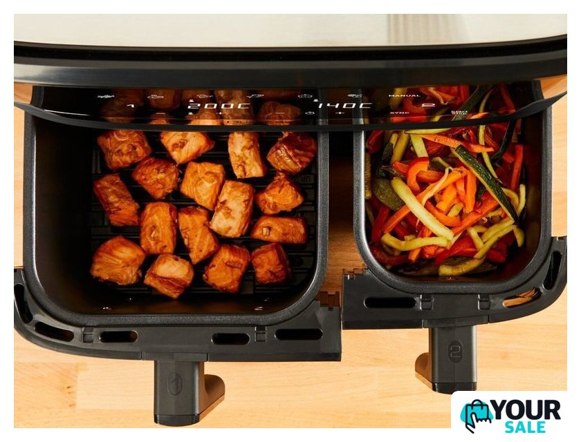 Аэрогриль (аэрофритюрница) Tefal Dual Easy Fry & Grill EY901AE0 - Изображение №6 — Интернет-магазин Your Sale