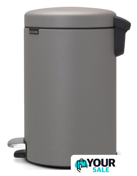Мусорное ведро Brabantia Pedal Bin NewIcon 12 л (минерально-серый) - Изображение №2 — Интернет-магазин Your Sale
