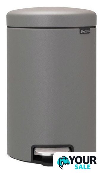 Мусорное ведро Brabantia Pedal Bin NewIcon 12 л (минерально-серый) - Изображение №1 — Интернет-магазин Your Sale