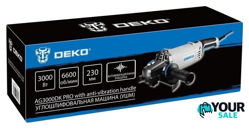 Угловая шлифмашина Deko AG3000DK PRO 083-1032 - Изображение №4 — Интернет-магазин Your Sale