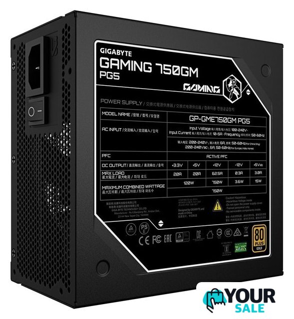 Блок питания Gigabyte Gaming 750GM PG5 - Изображение №4 — Интернет-магазин Your Sale
