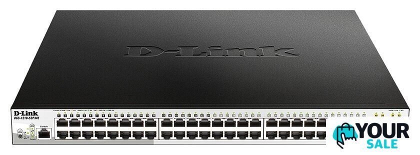 Управляемый коммутатор 2-го уровня D-Link DGS-1210-52P/ME/B1A - Изображение №1 — Интернет-магазин Your Sale