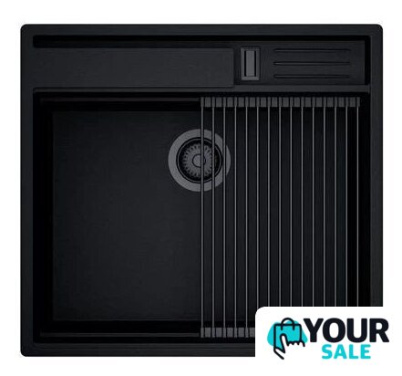 Кухонная мойка Globalo Silvano 60.1 Black/BL Mat - Изображение №3 — Интернет-магазин Your Sale