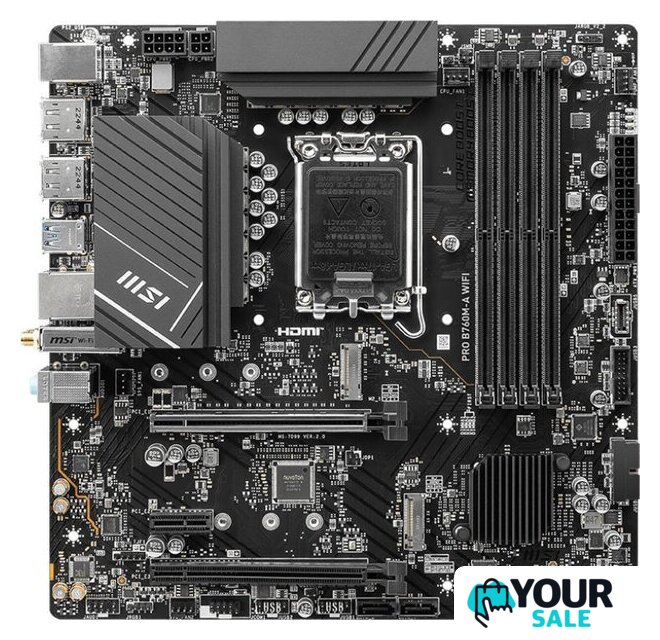 Материнская плата MSI Pro B760M-A WiFi - Изображение №1 — Интернет-магазин Your Sale