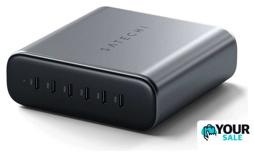 Сетевое зарядное Satechi 200W USB-C 6-Port GaN Charger ST-C200GM-EU - Изображение №3 — Интернет-магазин Your Sale