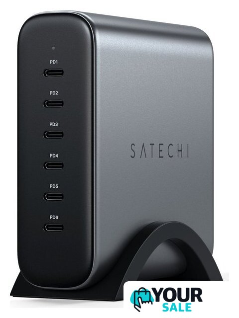 Сетевое зарядное Satechi 200W USB-C 6-Port GaN Charger ST-C200GM-EU - Изображение №1 — Интернет-магазин Your Sale