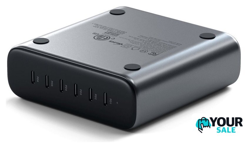 Сетевое зарядное Satechi 200W USB-C 6-Port GaN Charger ST-C200GM-EU - Изображение №2 — Интернет-магазин Your Sale