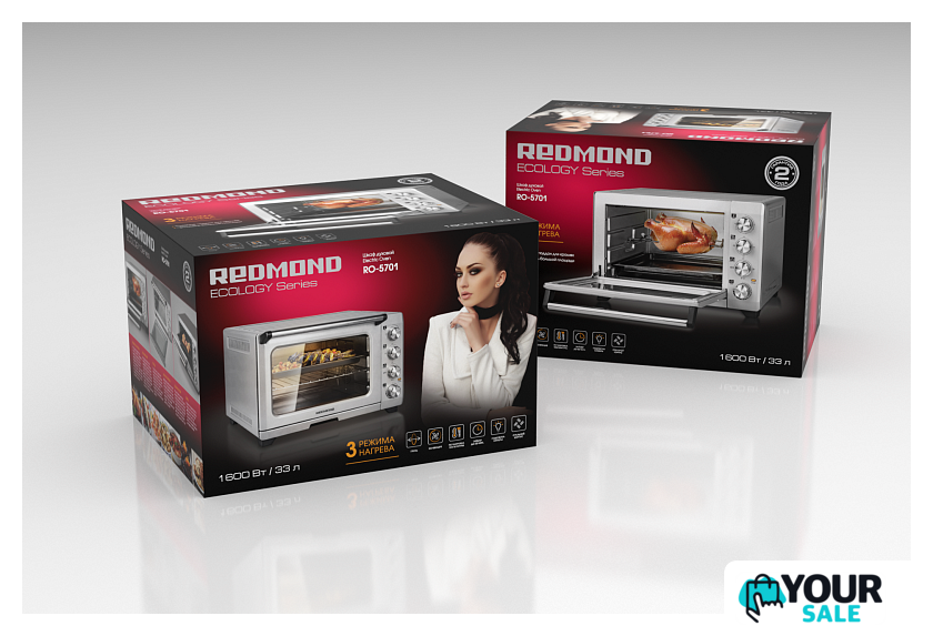 Мини-печь Redmond RO-5701 - Изображение №9 — Интернет-магазин Your Sale
