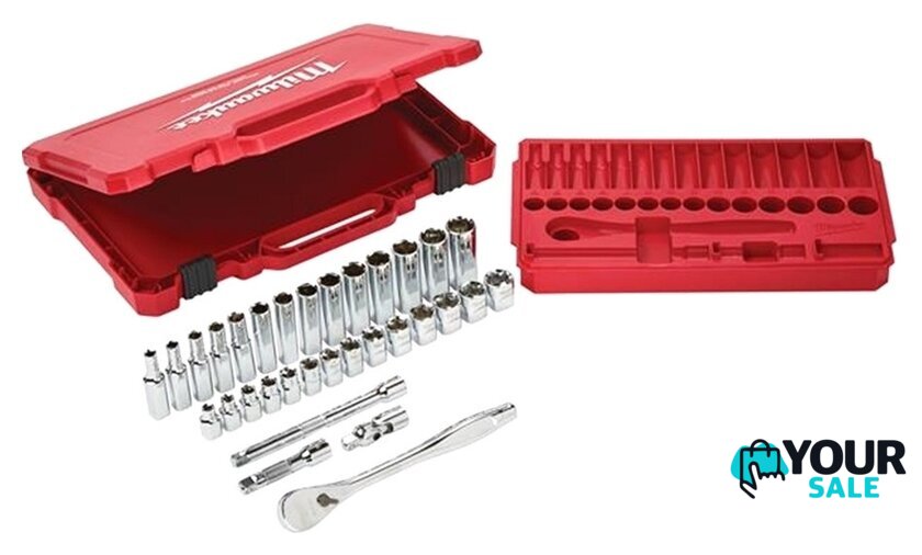 Набор трещотка с головками Milwaukee 4932464945 (32 предмета) - Изображение №2 — Интернет-магазин Your Sale