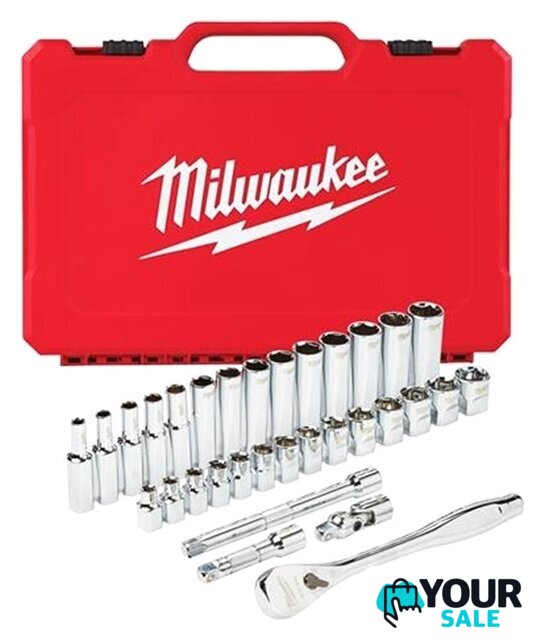 Набор трещотка с головками Milwaukee 4932464945 (32 предмета) - Изображение №1 — Интернет-магазин Your Sale