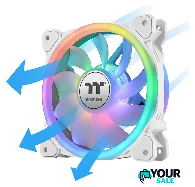 Комплект вентиляторов для корпуса с контроллером Thermaltake SWAFAN 12 RGB Radiator Fan TT Premium Edition White CL-F145-PL12SW-A - Изображение №4 — Интернет-магазин Your Sale