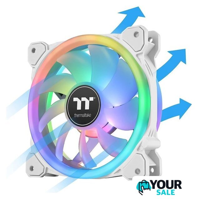 Комплект вентиляторов для корпуса с контроллером Thermaltake SWAFAN 12 RGB Radiator Fan TT Premium Edition White CL-F145-PL12SW-A - Изображение №3 — Интернет-магазин Your Sale