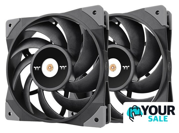 Комплект вентиляторов для корпуса Thermaltake ToughFan 12 2-Fan Pack CL-F082-PL12BL-A - Изображение №1 — Интернет-магазин Your Sale