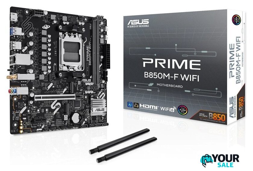 Материнская плата ASUS Prime B850M-F WiFi - Изображение №5 — Интернет-магазин Your Sale