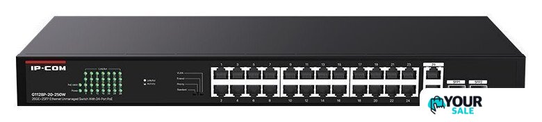 Неуправляемый коммутатор IP-COM G1128P-24-250W - Изображение №1 — Интернет-магазин Your Sale