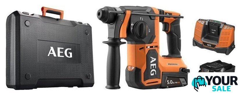 Перфоратор AEG Powertools BBH 18BL2-0 4935480697 (без АКБ) - Изображение №2 — Интернет-магазин Your Sale