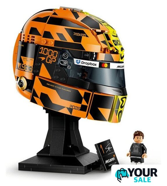 Конструктор LEGO Editions 43023 Шлем McLaren Mastercard F1 Team Lando Norris Helmet - Изображение №4 — Интернет-магазин Your Sale