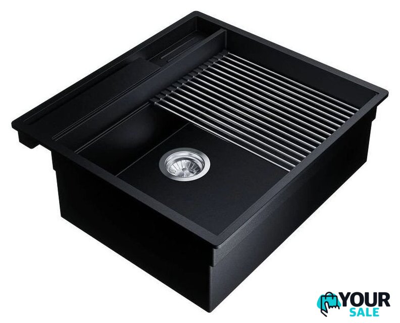 Кухонная мойка Globalo Silvano 60.1 Black/IX - Изображение №7 — Интернет-магазин Your Sale