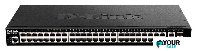 Управляемый коммутатор 3-го уровня D-Link DGS-1520-52/A1A - Изображение №1 — Интернет-магазин Your Sale