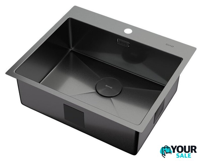 Кухонная мойка ZorG Zerox 59 IF PVD Gunblack - Изображение №2 — Интернет-магазин Your Sale