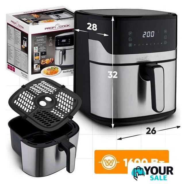 Аэрогриль (аэрофритюрница) ProfiCook PC-FR 1294 H - Изображение №5 — Интернет-магазин Your Sale