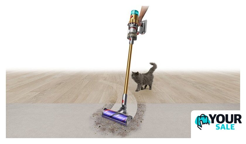 Пылесос Dyson V12 Detect Slim Absolute hepa (золотой) - Изображение №10 — Интернет-магазин Your Sale